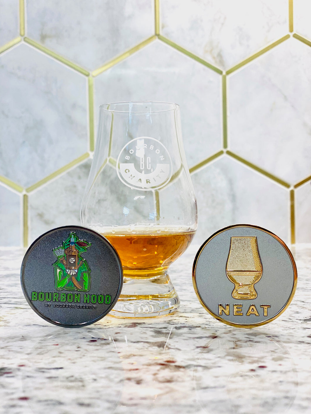 Bourbon Hood Coin/Neat Coin Combo